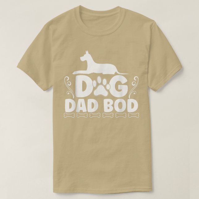 Mens Dog Dad Bod  Father Papa Father's Day Dog Lov T-Shirt (Design vorne)