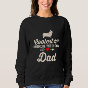 Mens Dog Vater Coolster Pembroke Welsh Corgi Vater Sweatshirt