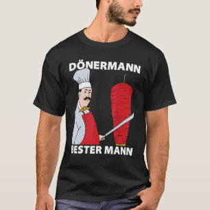 Mens Dönermann Trauzeuge Kebab Doner Skewer Dürüm T-Shirt