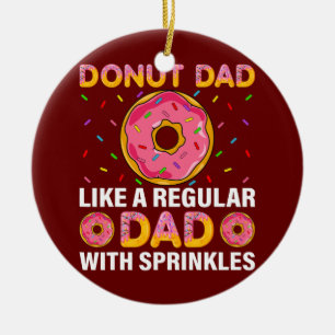 Mens Donut Vater wie ein regelmäßiger Vater Donuts Keramik Ornament