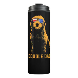 Mens Doodle Vater Männer Goldendoodle Vintag Thermosbecher