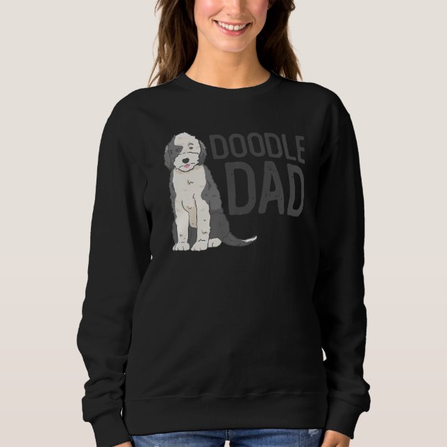 Mens Doodle Vater Sheepadoodle Sweatshirt (Vorderseite)
