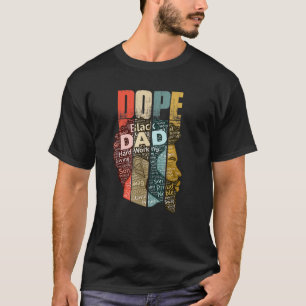 Mens Dope Black Vater for Men Vater History Montag T-Shirt