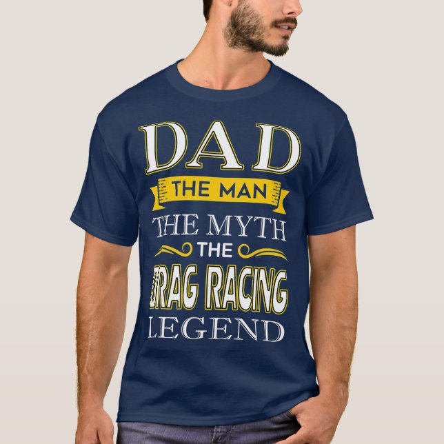 Mens Drag Racing Vater Shirts Geschenke für Vater (Vorderseite)