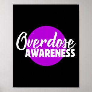 Mens Drug Overdose Awareness Oloid Glaube Hope End Poster