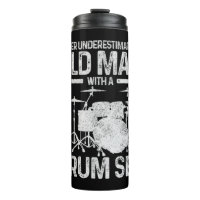 Mens Drummer Geschenk nie unterschätzen einen alte