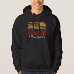 Mens Dziadek The Man Myth Legend Retro Opa Fett Hoodie