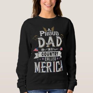 Mens Eagle Mullet 4. Juli US-amerikanische Flagge Sweatshirt