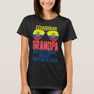 Mens Ecuadorian Opa Ecuador Flag Sonnenbrille Fa. T-Shirt
