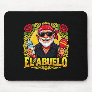 Mens El Abuelo Funny Design für mexikanische Grand Mousepad