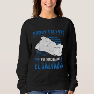 Mens El Salvador Flag Salvadoran Sweatshirt
