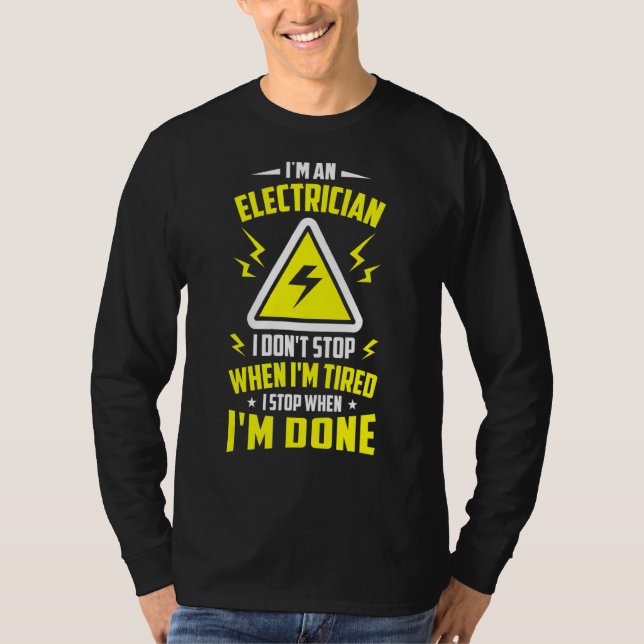 Mens Electricity Ich bin ein Elektror, den ich nic T-Shirt (Vorderseite)
