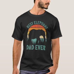 Mens Elephant Vintager bester Elefant Vater je tot T-Shirt