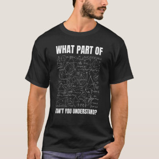 Mens engineering mathematics Formula motive for E T-Shirt