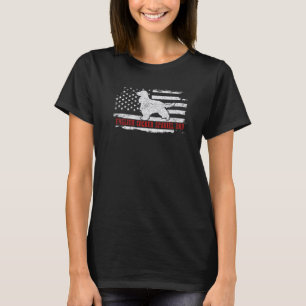 Mens English Cocker Spaniel Vater American Flag Pa T-Shirt