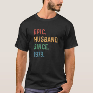 Mens Epic Husband Seit 1979 - 44 Jahr 44. Weddin T-Shirt
