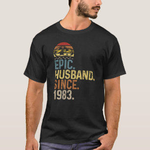 Mens Epic Husband seit 1983 Hochzeitstag C T-Shirt