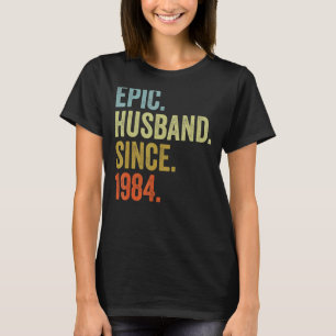 Mens Epic Husband seit 1984 Wedding Anniversarry T-Shirt