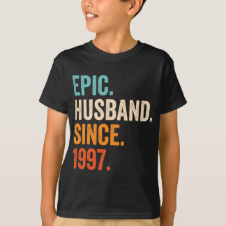 Mens Epic Husband Seit 1997 25. Hochzeitstag T-Shirt