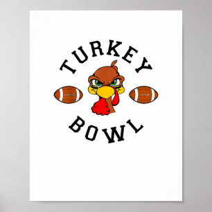 Mens Erntedank Football Türkei Bowl Shirt für M Poster