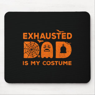 Mens Erschöpfter Vater ist mein Kostümgespenst, de Mousepad