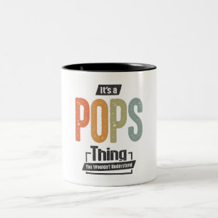 Mens Es ist ein Pop Thing Funny Vater Opa Zweifarbige Tasse