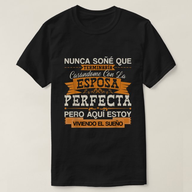 Mens Esposa Perfecta Camiseta para Esposo Para Ani T-Shirt (Design vorne)