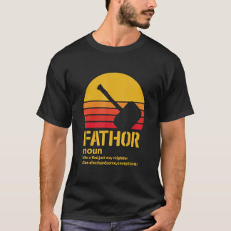 Mens Fa Tha like Vater einfach nur Way Mightier He T-Shirt