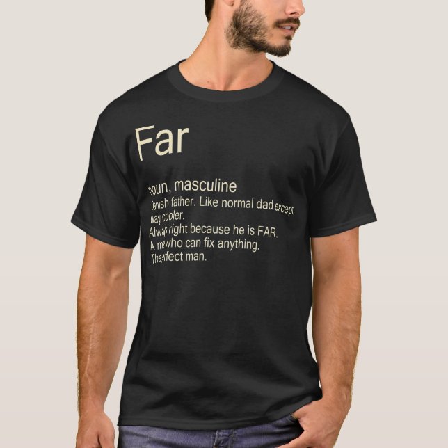 Mens Far Danish Vater  T-Shirt (Vorderseite)