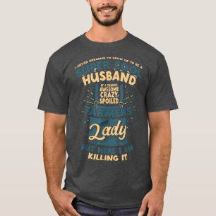 Mens Farm Husband Bauer Farm T-Shirt