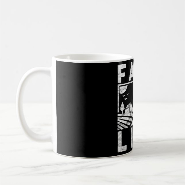 Mens Farm Life Funny Farm Bauer Ackerbau Kaffeetasse (Links)