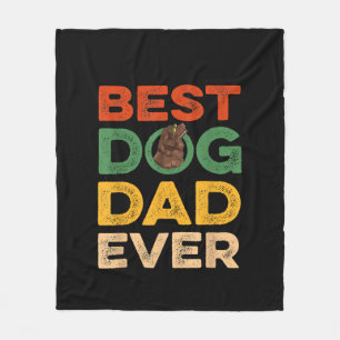 Mens Fars Day Best Neufundland Hund Vater je Fleecedecke