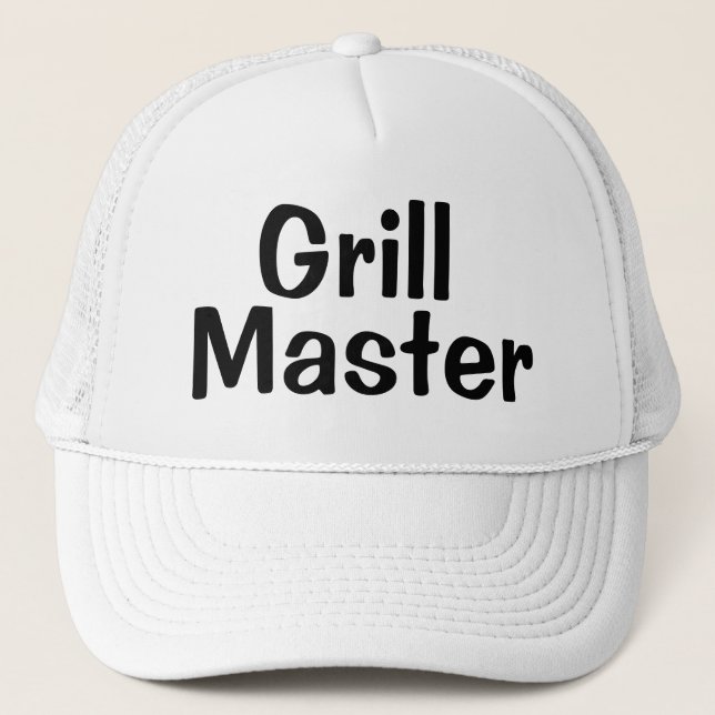Mens Fashion Baseball GRILL MASTER Truckerkappe (Vorderseite)
