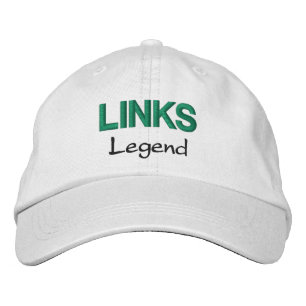 Mens Fashion Funny Novelty Golf LINKS LEGEND Bestickte Baseballkappe