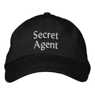 Mens Fashion Funny Novelty SECRET AGENT Bestickte Baseballkappe