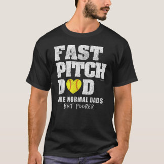 Mens Fastpitch Softball Funny Vater T-Shirt