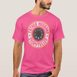 Mens Father Husband Storyteller Fotograf Vater P T-Shirt