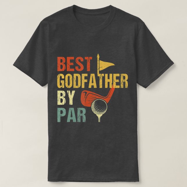 Mens Fathers Day Bester Pater Par Funny Golf T-Shirt (Design vorne)