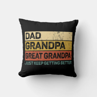 Mens Fathers Day-Geschenk von Grandkids Vater Opa  Kissen