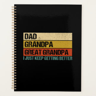 Mens Fathers Day Geschenk von Grandkids Vater Opa Planer