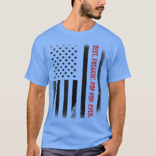 Mens Fathers Day Gift T-Shirt Best Freakin Pop Pop
