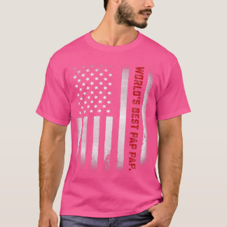 Mens Fathers Day Gift T-Shirt World's Best Pap Pap