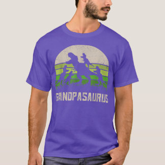 Mens Fathers Day Grandpa Grandpasaurus Dinosaurier T-Shirt