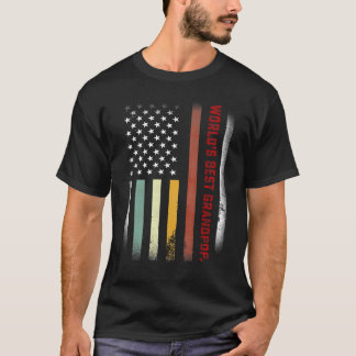 Mens Fathers Day World's Best Grandpop jemals F T-Shirt