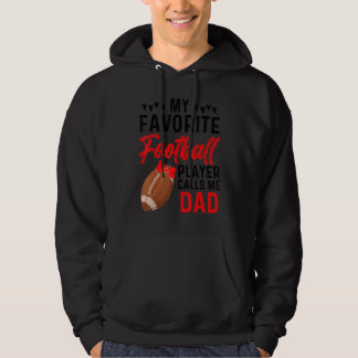 Mens Favorite Football Player Calls Me Papa Father Hoodie