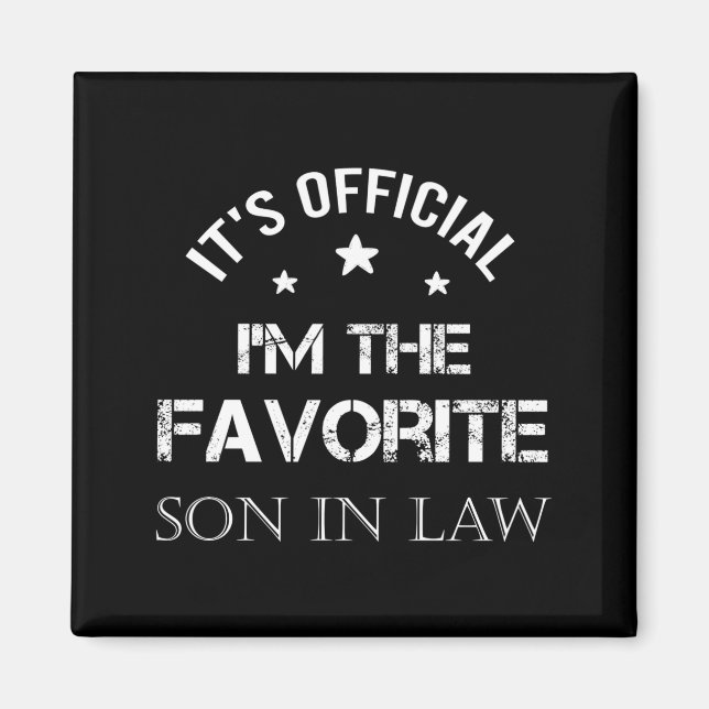 Mens Favorite Son In Law Funny Son In Law  Magnet (Vorne)