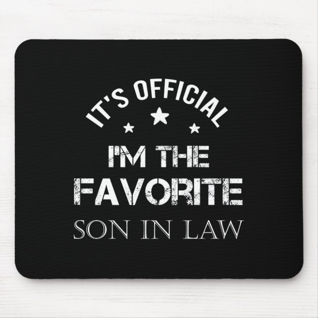 Mens Favorite Son In Law Funny Son In Law  Mousepad (Vorne)