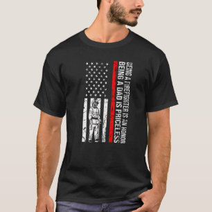 Mens Feuerwehrmann ist Ehre Vater ist unbezahlbar T-Shirt