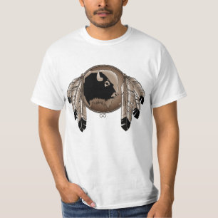 Mens First Nation T - Shirt Metis Wildlife T - Shi