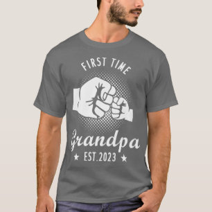 Mens First Time Opa Est 2023, Großvater Pregnanc T-Shirt